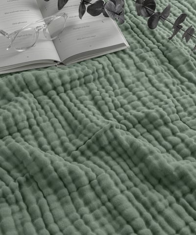 cotton muslin throw blanket