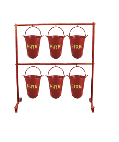 Bucket Stand For 6 Bucket of SK Fire Protection Shown In This Picture