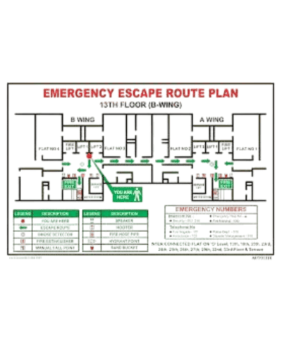 Emergency Escape Route Plan SK Fire Protection Shown In This Picture