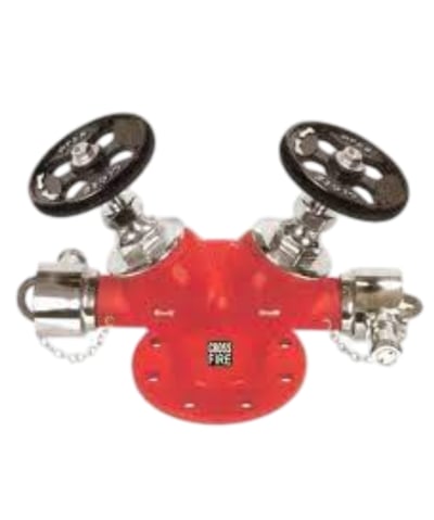CAP With SqueezeGrip Valve Type Double Hydrant Valve of SK Fire Protection Shown In This Picture