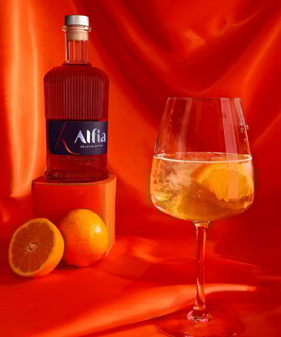 Alfia Belgian Bitter Spritz cocktail