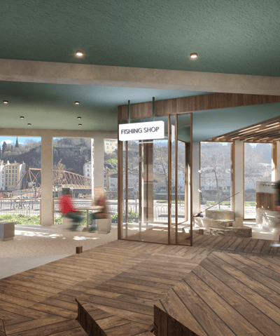 Maison de la pêche - projet d'un concept store autour de la pêche 