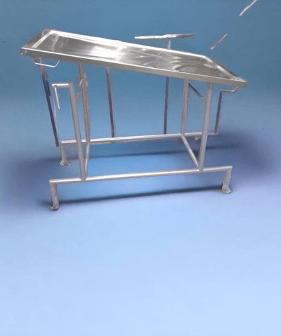 Mesa de exploración veterinaria tubular