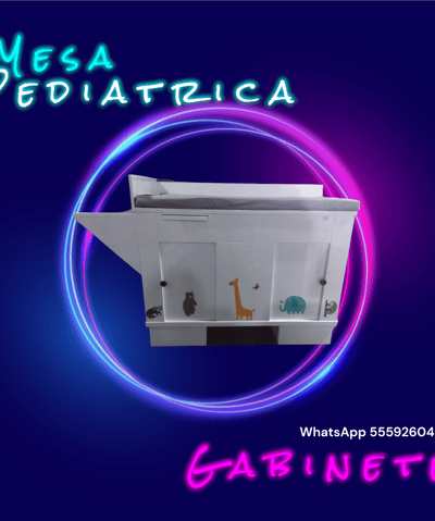 Mesa pediátrica de gabinete futuro