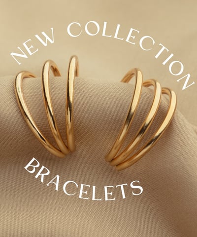 a pair of gold - plated earrings