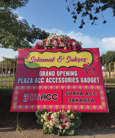 Papan bunga printing mid florist jambi
