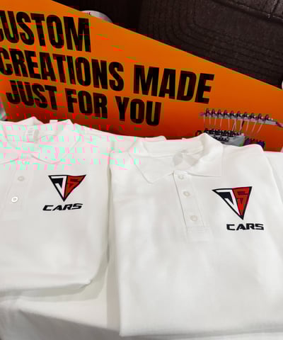Printed polos with company logo, polos estampadas con tu logotipo de negocio