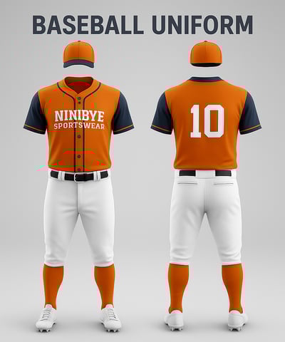 a baseball uniform with a baseball uniform and a baseball cap