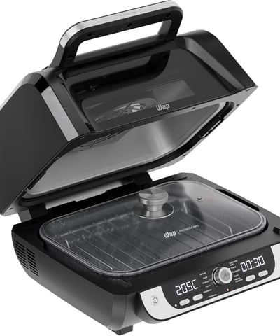 WAP Fritadeira Elétrica Air Fryer Barbecue Digital 12 em 1, 10 Litros, 4 Níveis de Temperatura, Anti