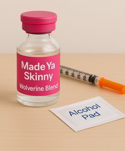 a bottle of alcohol and a needle needled needled needled needled needle