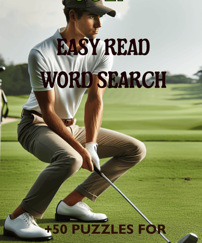 Golf word search puzzle book
