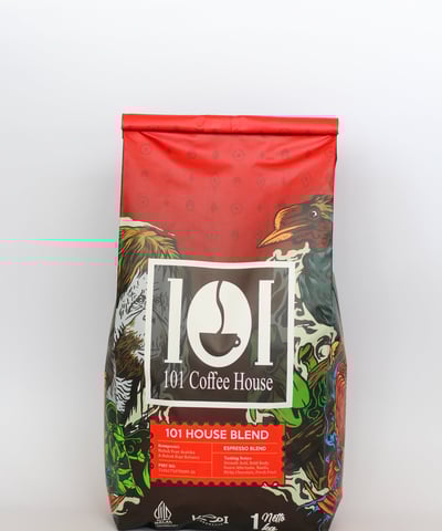 kopi house blend yang digunakan oleh 101 coffee house dengan kopi Arabika kerinci dan robusta temanggung