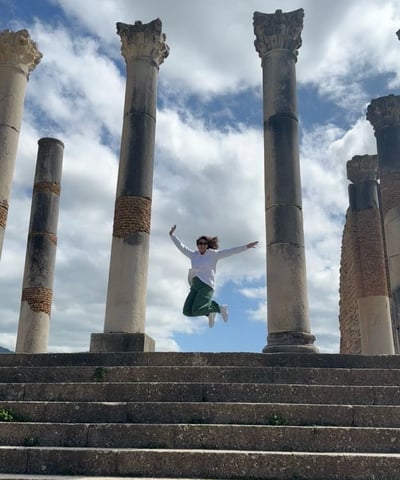 US Morocco Tours touring ancient Roman ruins in Morocco Meknes
