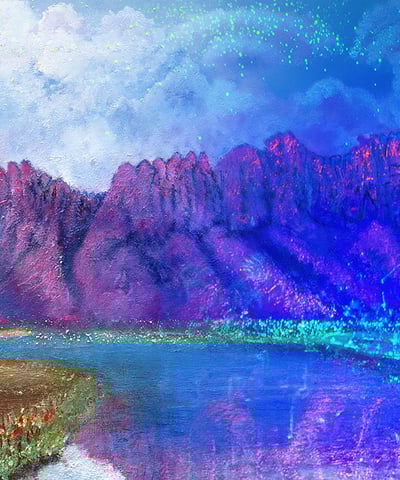 Summer View #2 (Bicameral Collection) by New Mexico Artist John Dick-Peddie