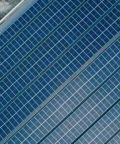 Solar panels on a roof