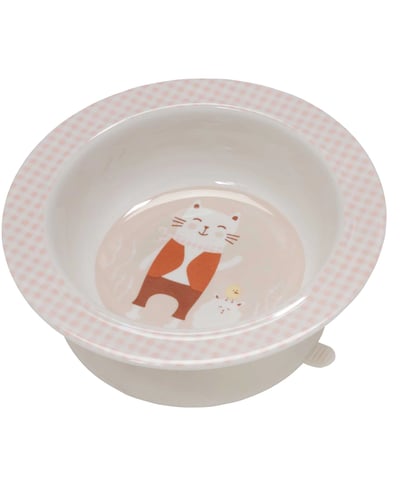 kids suction bowl with kitty design