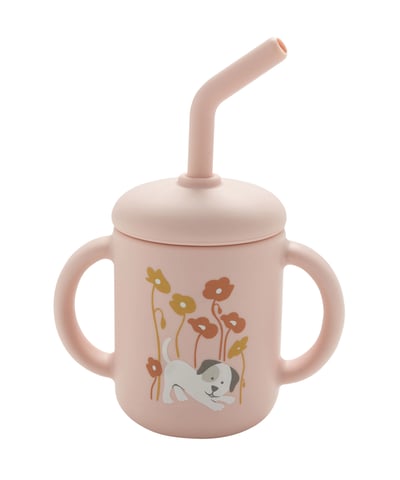 silicone sippy cup with puppies