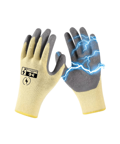 400V High Voltage Resistance Safe Electrician Work Gloves of SK Fire Protection Show In This Picture