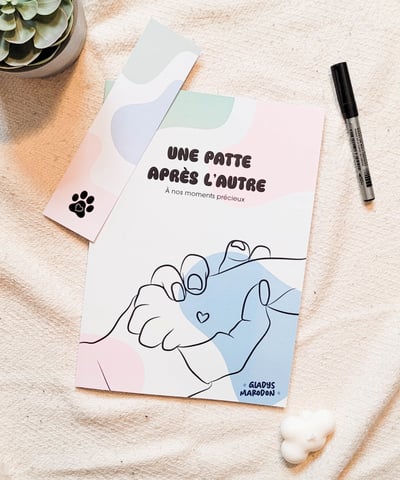 Livre souvenirs pour chiens - Une patte après l'autre