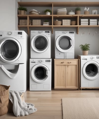 A dry cleaning shop named 'HLP Cleaners' is located on a dimly lit street. The store has a prominent sign above the entrance, and its windows are illuminated with a warm yellow light. A sign on the door lists services such as dry cleaning, laundry, and suede & leather cleaning. The building exterior is simple with a combination of dark tiles and light-colored upper walls. The entrance is flanked by two closed doors, likely of neighboring establishments.
