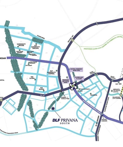 DLF Privana, Sector-76, Map, Best Property in Gurugram