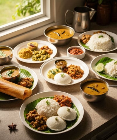 South Indian vegetarian recipes from Nabhya Annam cloud kitchen
