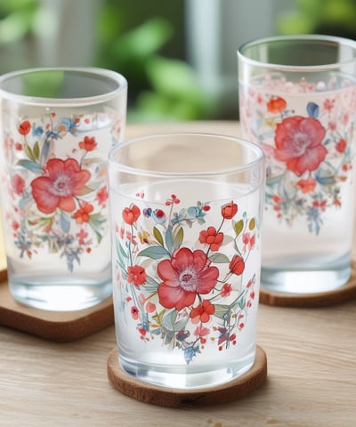 A collection of neatly wrapped gifts, featuring various textures and designs, some adorned with twine. One gift is decorated with a small bouquet of cotton and dried flowers, adding a rustic and elegant touch.