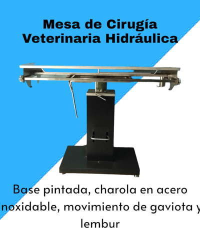 Mesa de cirugía hidráulica base pintada 