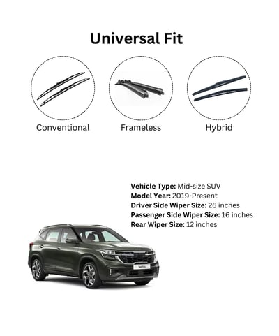 Installing new wiper blade on Kia Seltos SUV