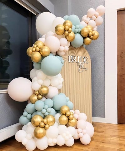 Bride to be balloon backdrop