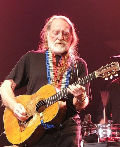 Willie Nelson and Trigger, his guitar.