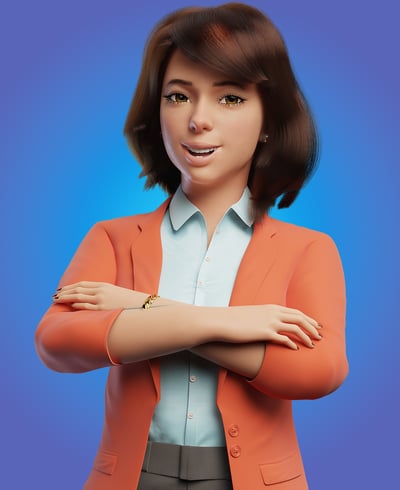 mascote 3D personagem 3D