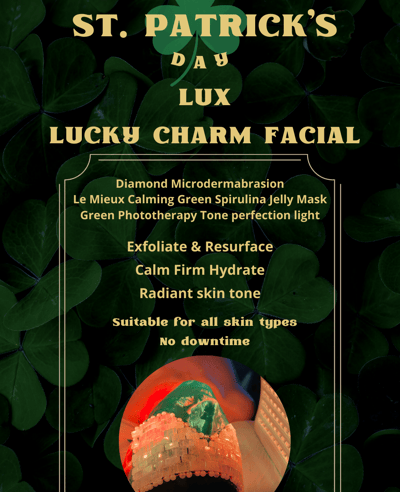 Lucky charm st patrick's day facial
