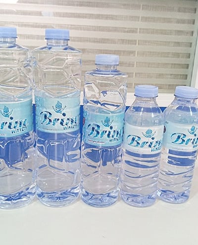 Brim water bottle water