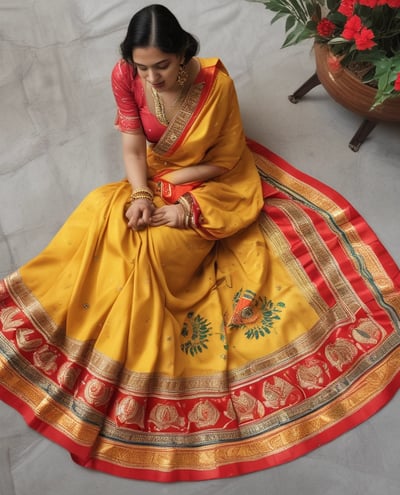 A high-end boutique with an elegant storefront featuring large glass windows and mannequins displaying formal attire. The store's name is displayed prominently above the entrance. The roof has geometric patterns, and there are decorative flower arrangements above.