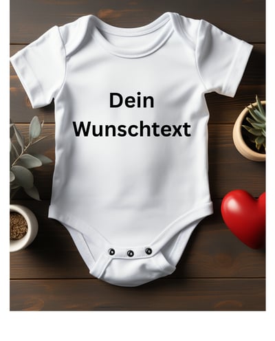 Babybody mit Wunschtext