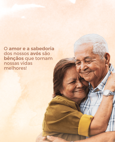 idosos se abraçando 