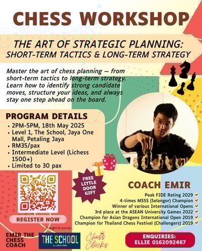 Malaysia Chess Workshop Emir The Chess Coach 