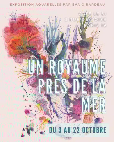 affiche d'exposition d'aquarelle