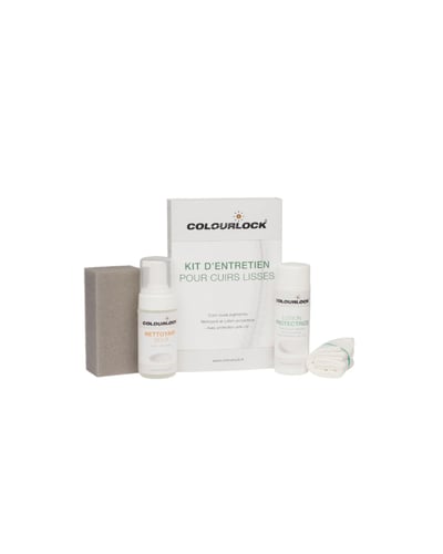 Kit d'entretien pour cuirs avec lotion protectrice