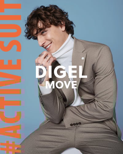 Abito digel in Jersey extra slim fit