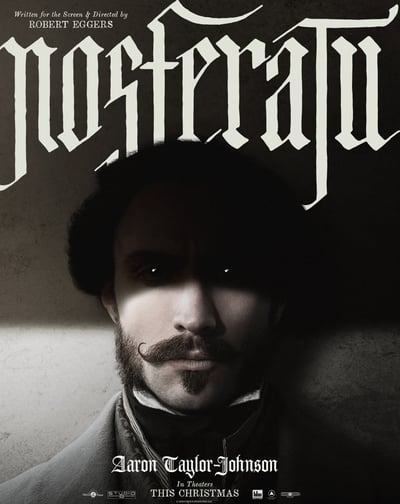 Aaron Taylor-Johnson as Friedrich Harding in Nosferatu Poster