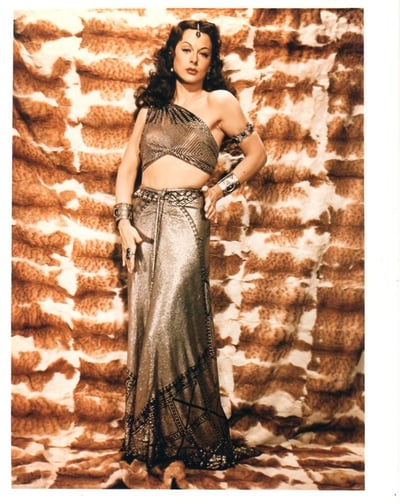 Hedy Lamar wearing Egyptian Assuit two piece dress in the movie Samson & Delilah 1949