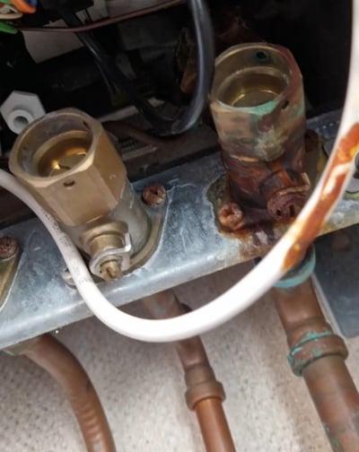 Replaced caravan boiler system near Chapel St Leonards ingoldmells skegness