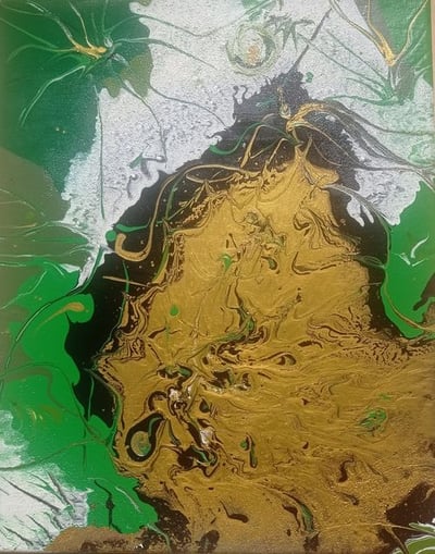 Papillon ANAHATA - 30€ - peinture acrylique 40X50 -  2024