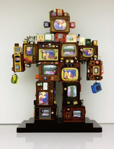 obra Nam June Paik, TV is Kitsch, 1996
