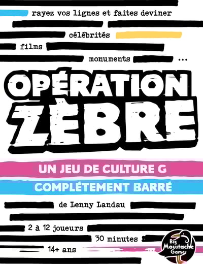 la couverture du jeu de culture générale Opération Zèbre de l'éditeur Big Moustache Games