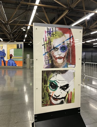 Descubra o talento único de Sérgio Astral na exposição "Se Liga no Traço". obras de arte Pop Art.