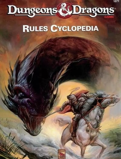 Picture of D&D Rules Cyclopedia.