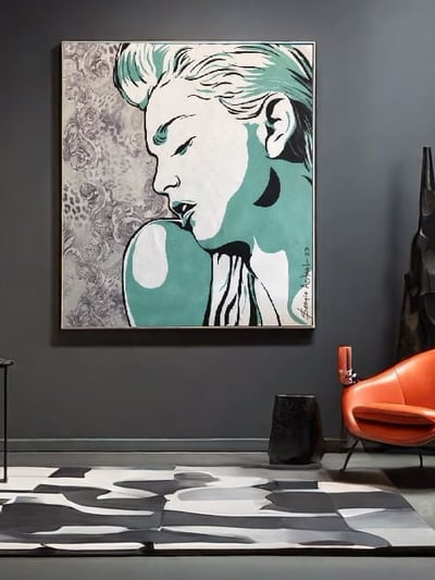 Obra de arte em Pop-Art: Uma fusão de cor e criatividade